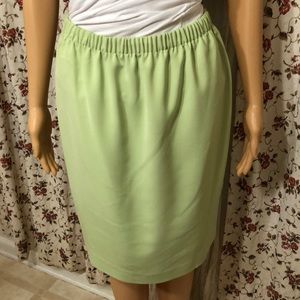 Positive Attitude Petite Green suit skirt.